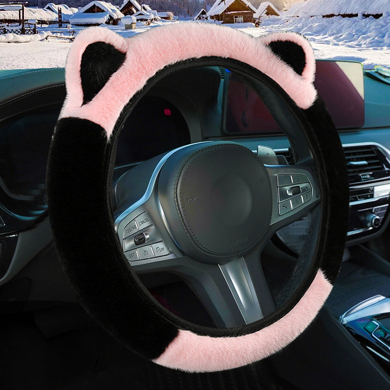 Plush Cat Ear Steering Wheel Cover — view 9