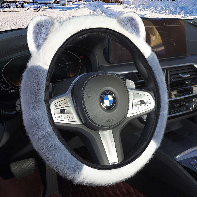 Plush Cat Ear Steering Wheel Cover — view 6