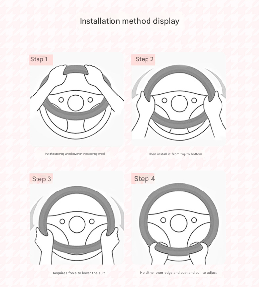 Plush Cat Ear Steering Wheel Cover — view 13