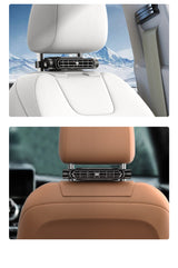 Car seat back headrest USB cooling fan — view 5