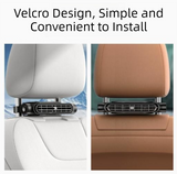 Car seat back headrest USB cooling fan — view 7