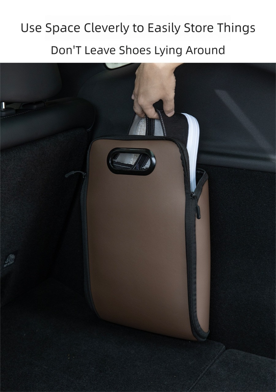 Car under-seat shoe organiser box PVC leather — view 5