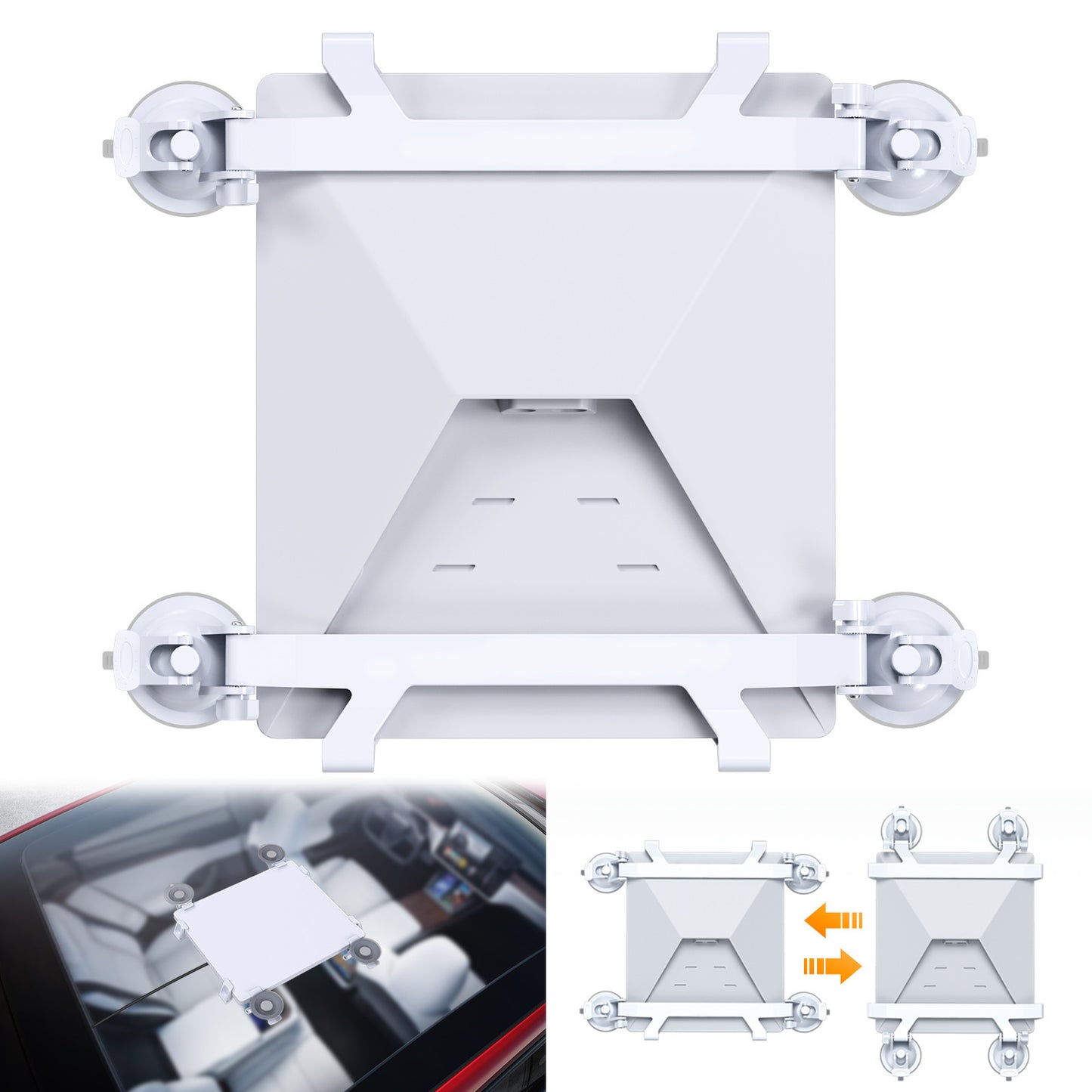 Mini car suction mount bracket universal glass — view 2