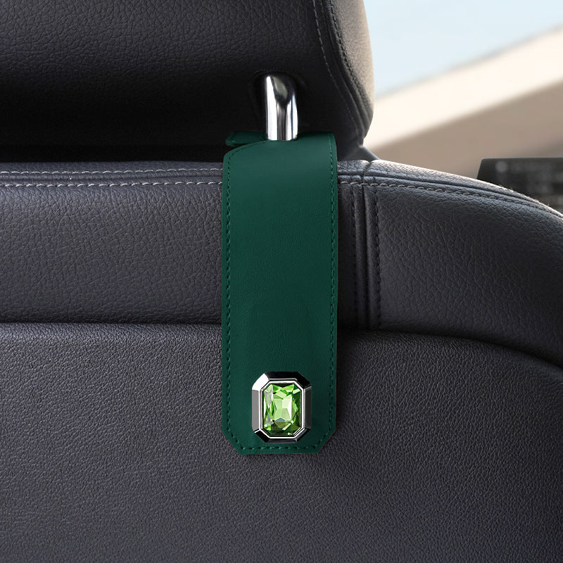 Car PU leather storage hook set of 2 — view 8