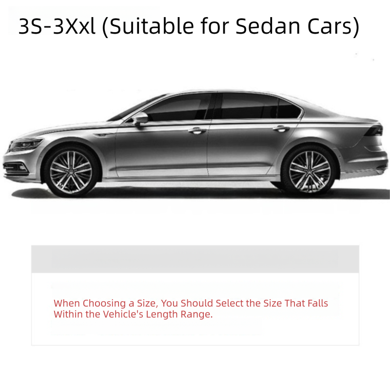 Silver universal car cover 170T taffeta — view 6