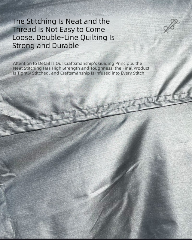 Silver off-road vehicle cover 170T taffeta — view 5