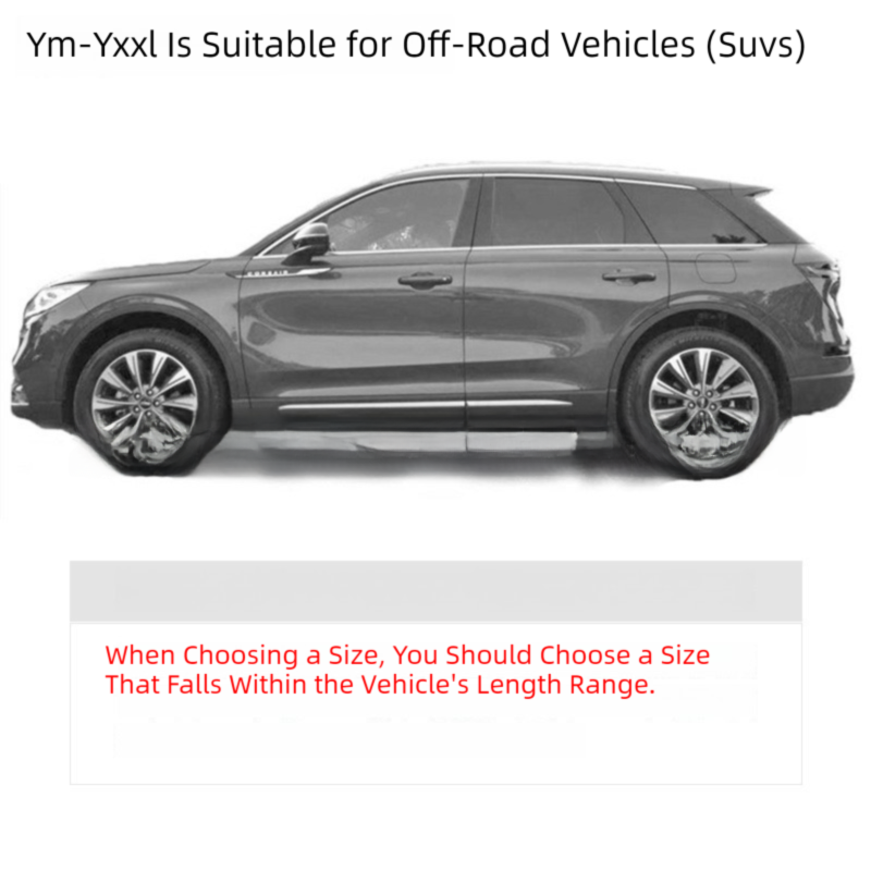 Silver off-road vehicle cover 170T taffeta — view 6