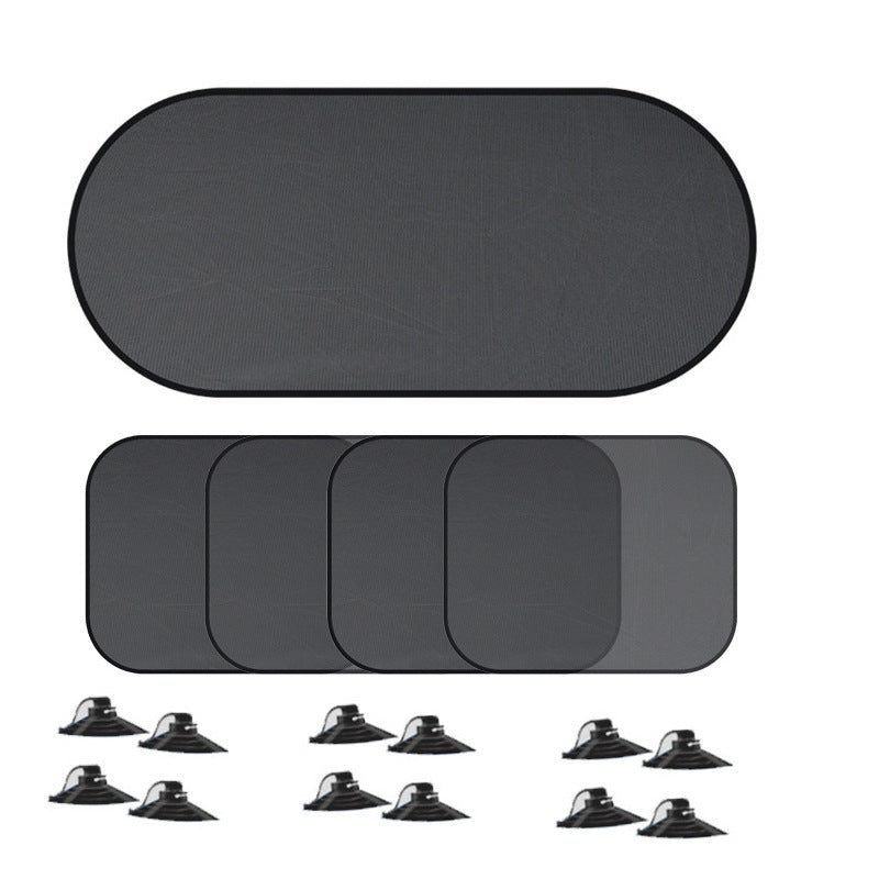 Black Universal Car Window Sun — view 13