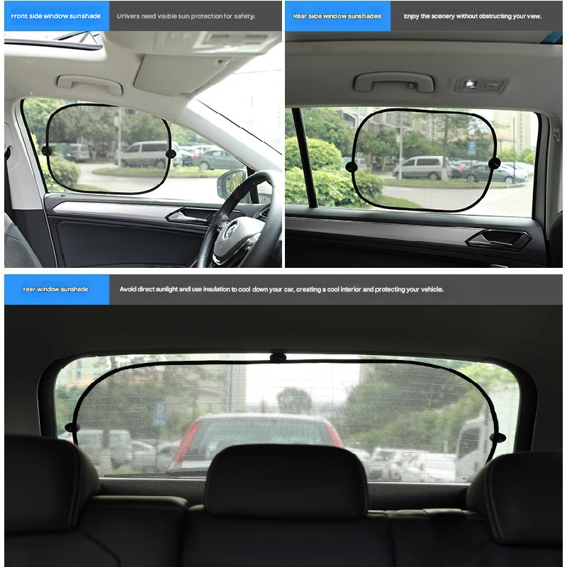 Black Universal Car Window Sun — view 5