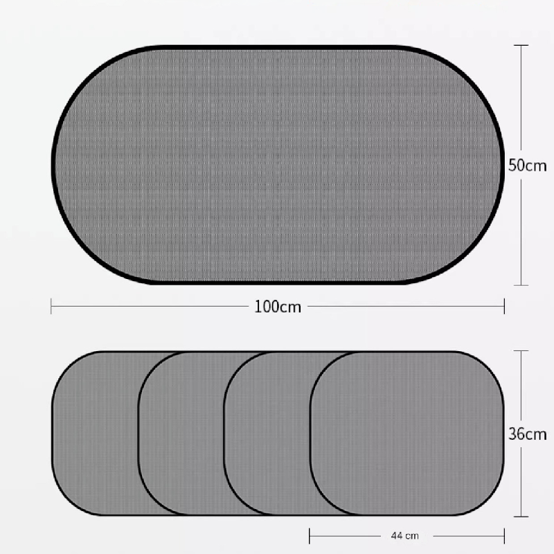 Black Universal Car Window Sun — view 11