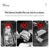 Car hanging rubbish bin with lid leather — view 5