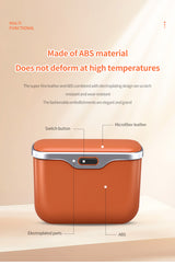 Car hanging rubbish bin with lid leather — view 14