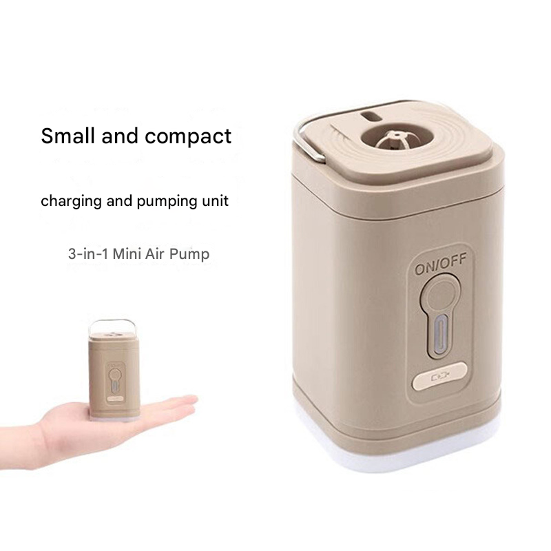 Mini 3-in-1 camping air pump and lantern — view 4