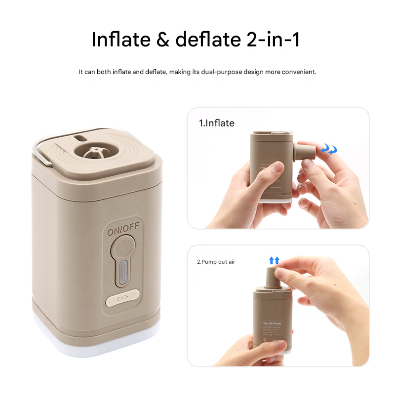 Mini 3-in-1 camping air pump and lantern — view 5