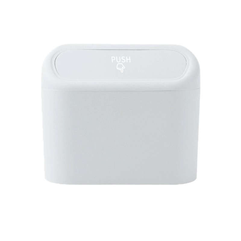 Compact car bin 2 pack with push lid — view 3