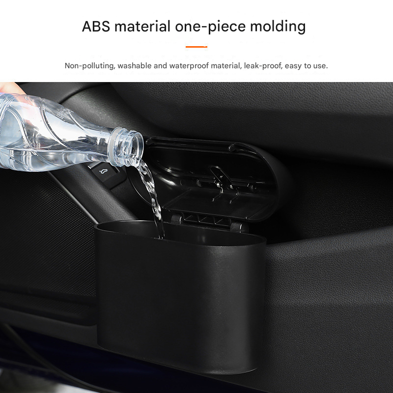 Compact car bin 2 pack with push lid — view 4