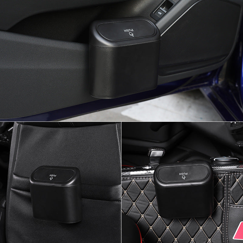 Compact car bin 2 pack with push lid — view 5