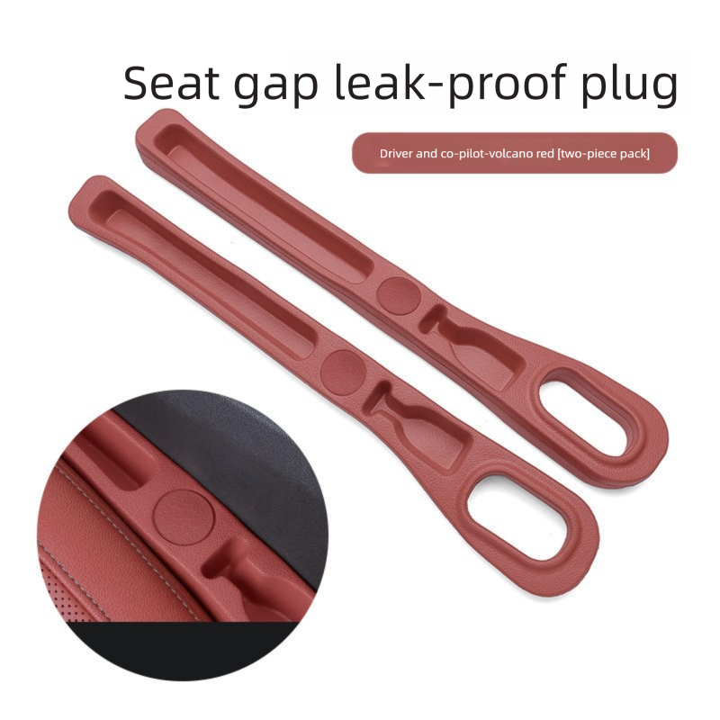 Car seat gap filler strip with storage slot — view 3