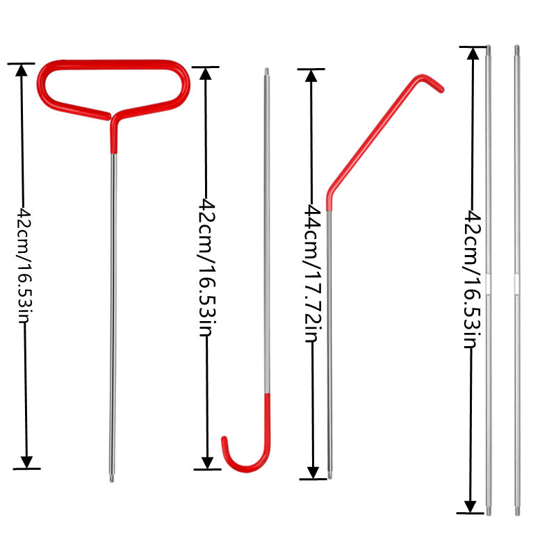 Car dent repair and interior removal tool set — view 3