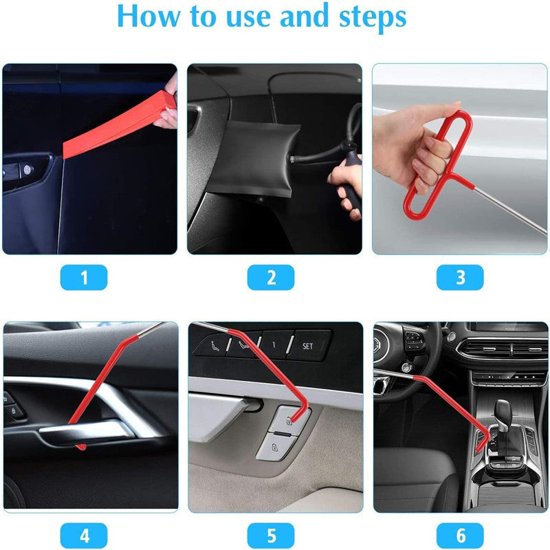 Car dent repair and interior removal tool set — view 6