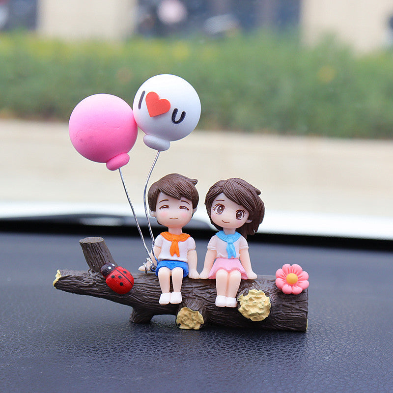 Cute couple car dashboard ornament — view 7