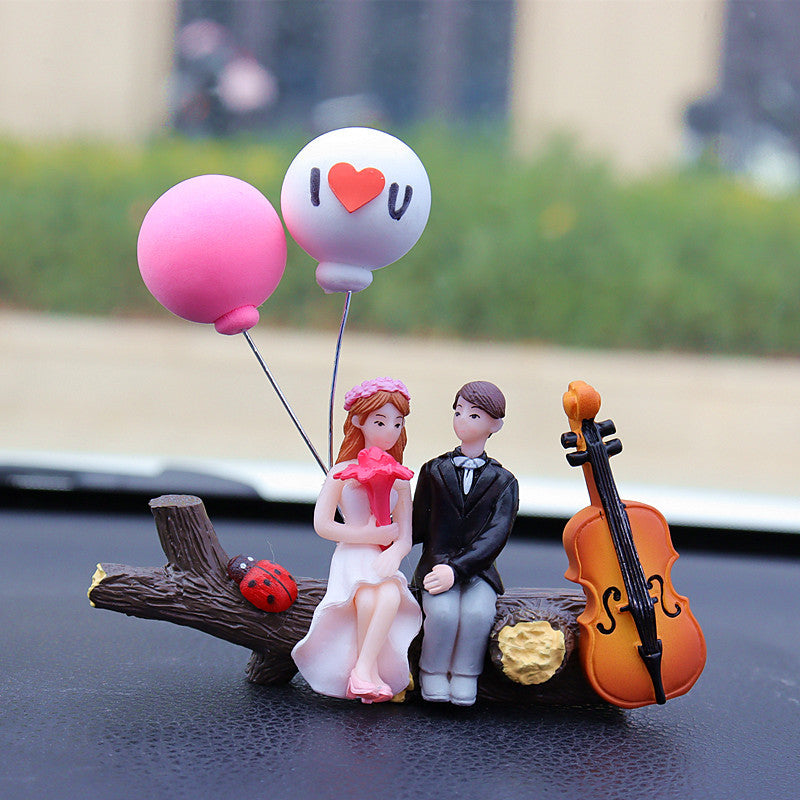 Cute couple car dashboard ornament — view 5