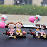Cute couple car dashboard ornament — view 3