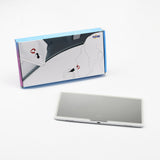 Car visor vanity mirror with LED lights — view 3