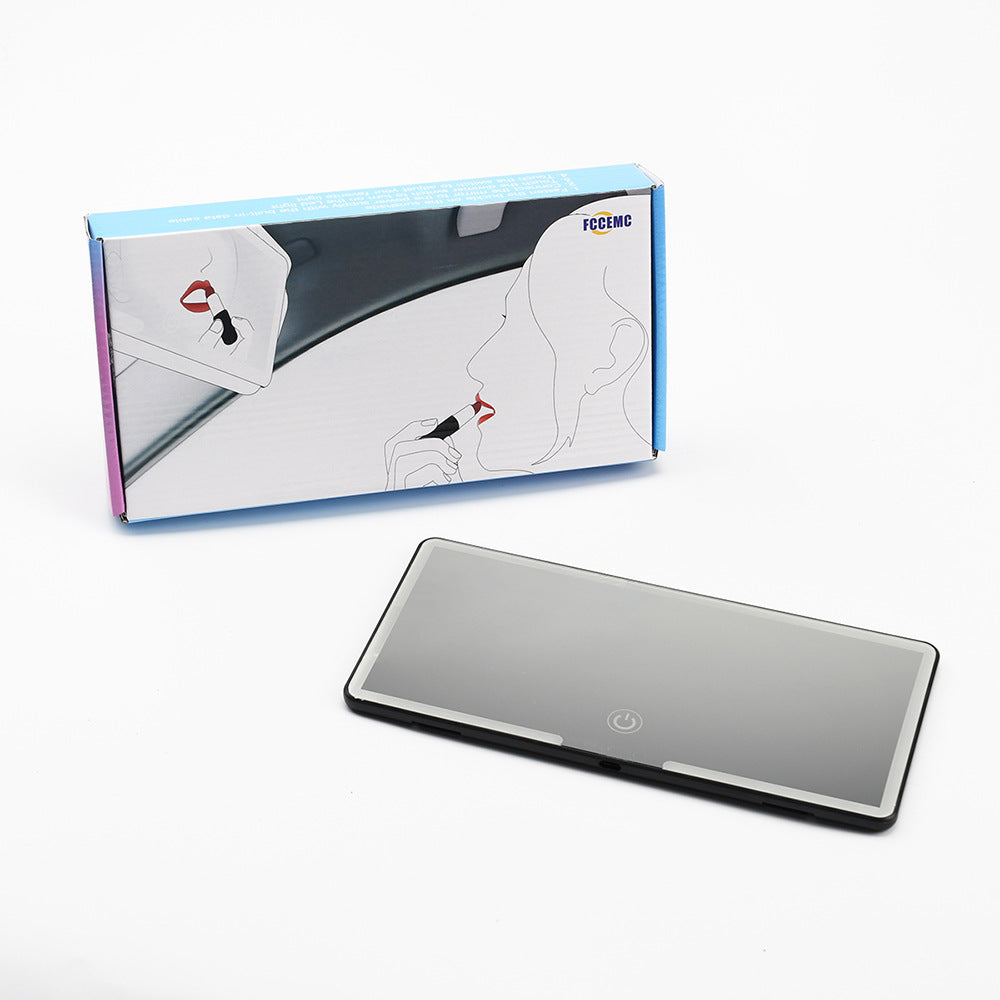 Car visor vanity mirror with LED lights — view 9