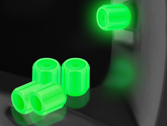 Luminous tyre valve caps glow in the dark 2x4 — view 14