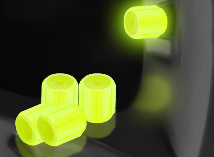 Luminous tyre valve caps glow in the dark 2x4 — view 10