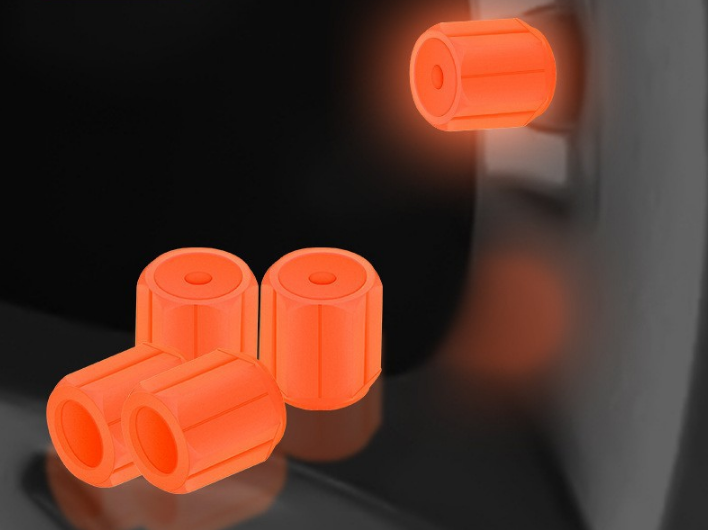 Luminous tyre valve caps glow in the dark 2x4 — view 3