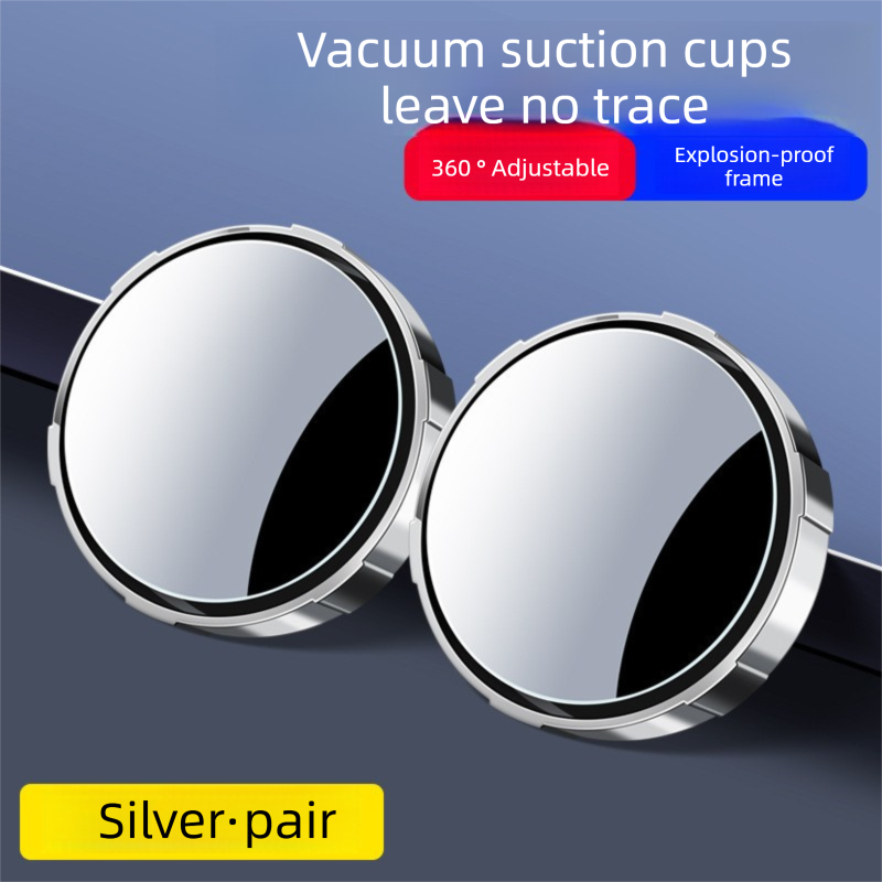 2pcs car blind spot convex mirrors 360 adjustable — view 3