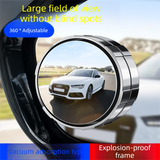 2pcs car blind spot convex mirrors 360 adjustable — view 4