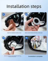 2pcs car blind spot convex mirrors 360 adjustable — view 12