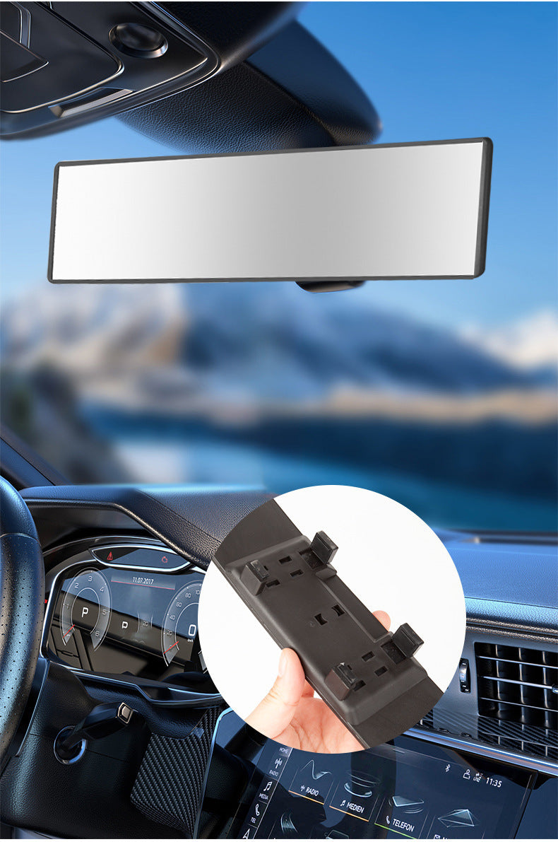 Panoramic wide angle clip-on rear view mirror 28.5cm — view 5