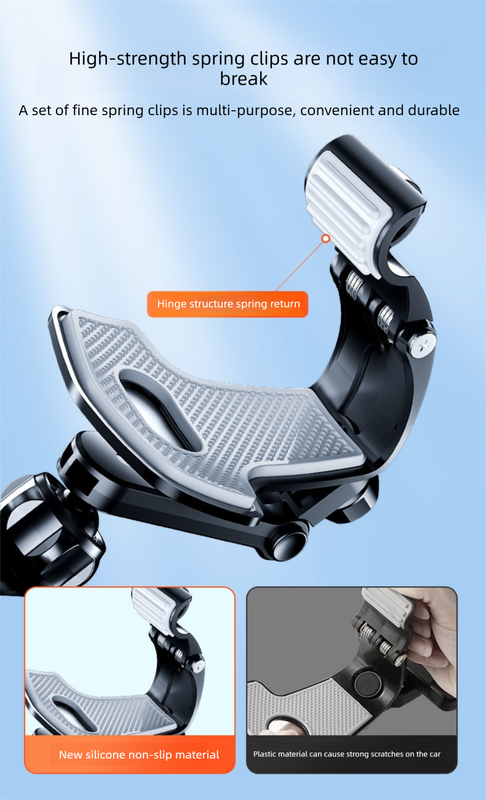Universal dashboard car phone holder 360 clip — view 8