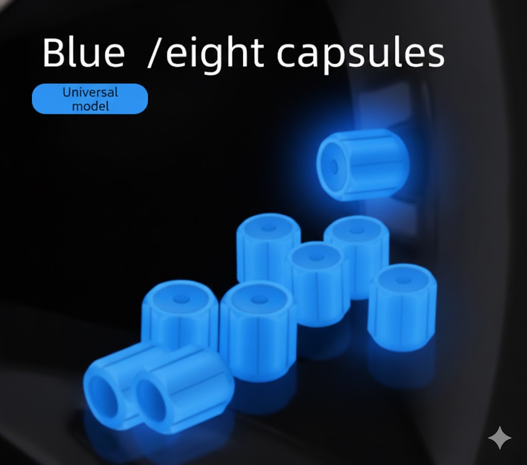 8 pcs luminous glow tyre valve caps — view 11