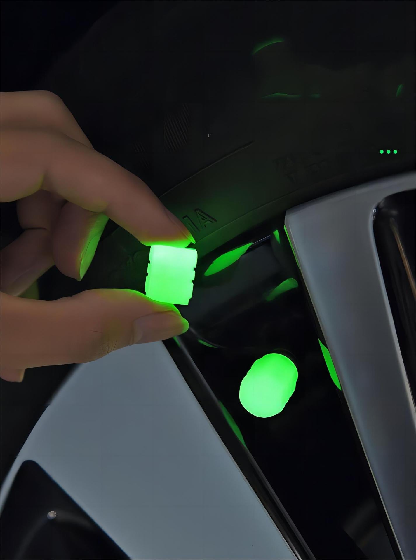8 pcs luminous glow tyre valve caps — view 4