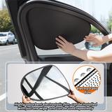 4 pcs static cling car window sunshades — view 4
