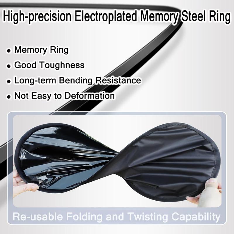 4 pcs static cling car window sunshades — view 5