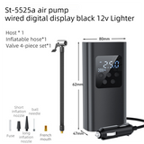 Portable 12V electric tyre inflator LCD — view 2