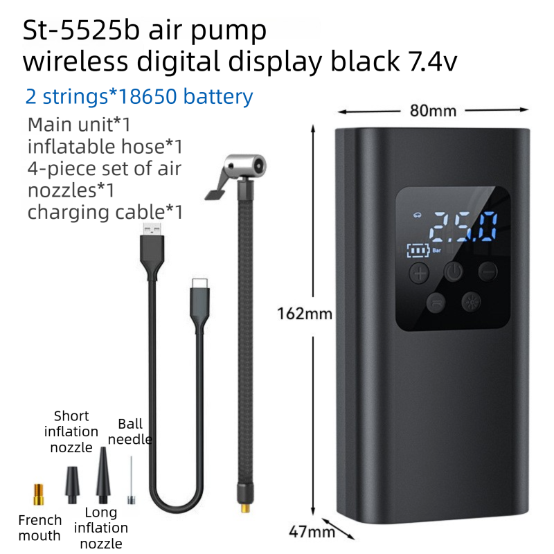 Wireless rechargeable tyre inflator LCD — view 8