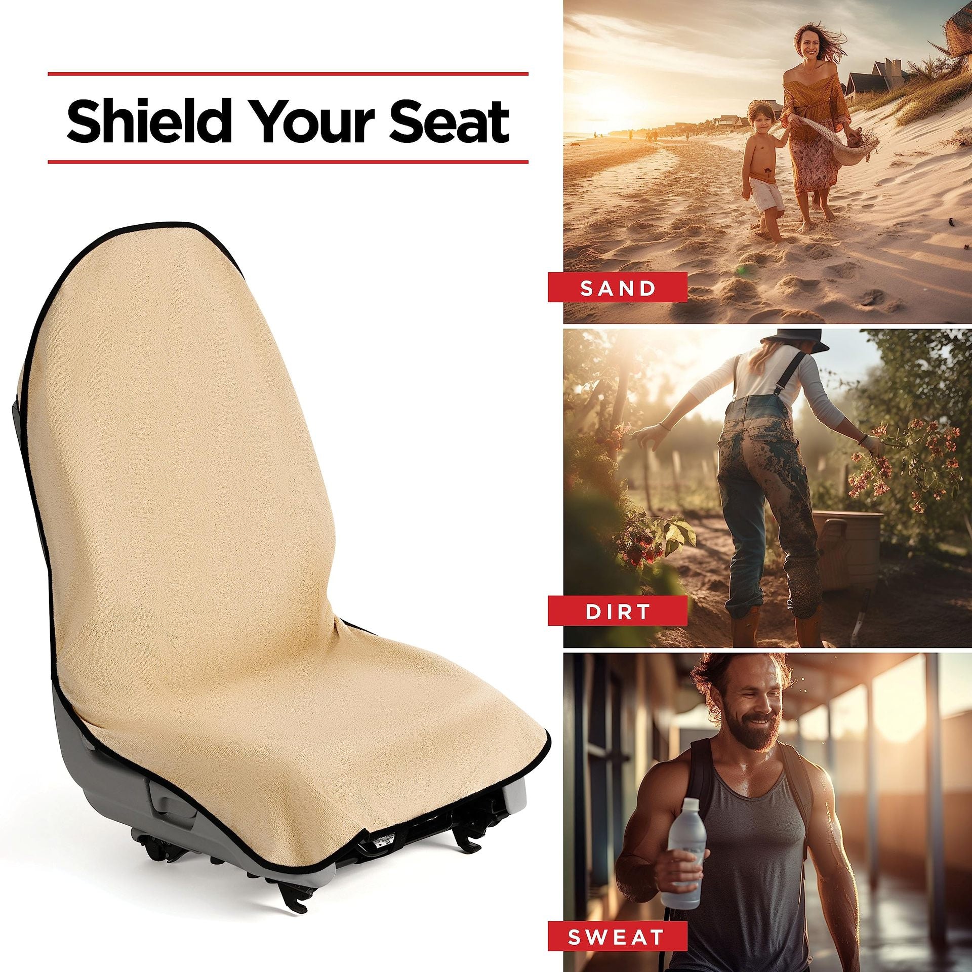 Universal waterproof towel single seat cover — view 3