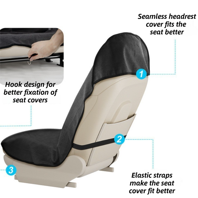Universal waterproof towel single seat cover — view 4