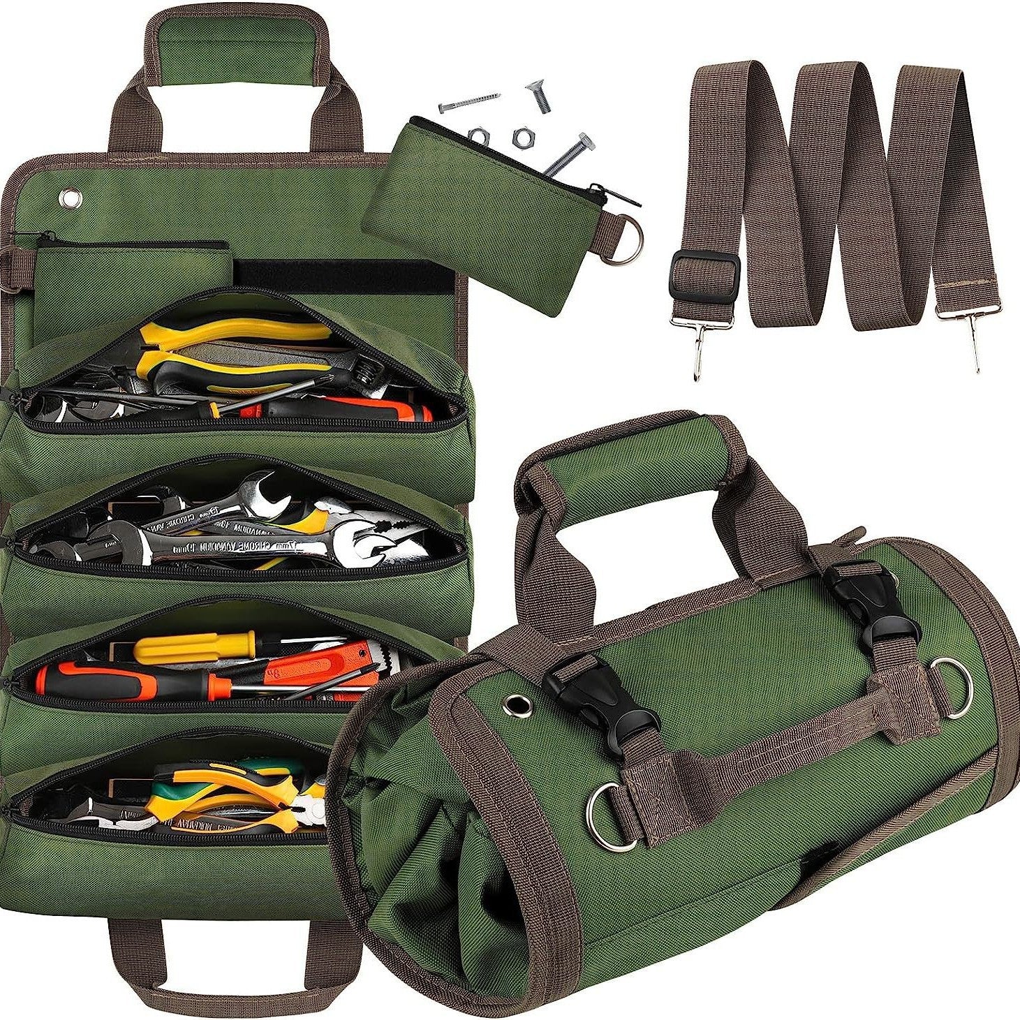 Heavy duty Oxford roll-up tool organiser — view 3