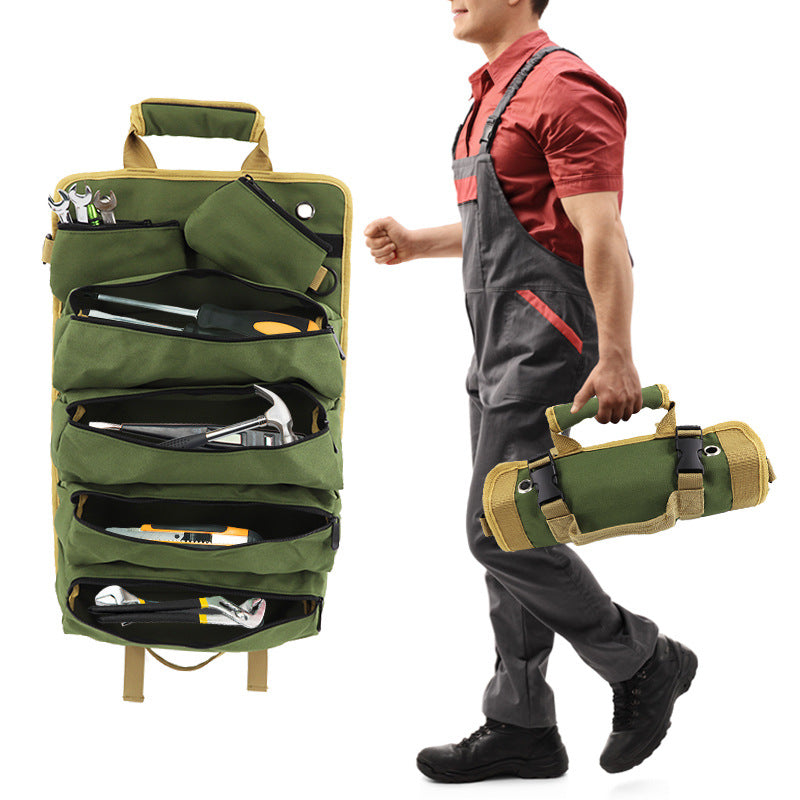 Heavy duty Oxford roll-up tool organiser — view 6
