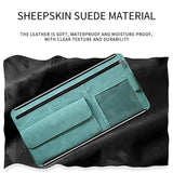 Faux suede car sun visor organiser — view 3