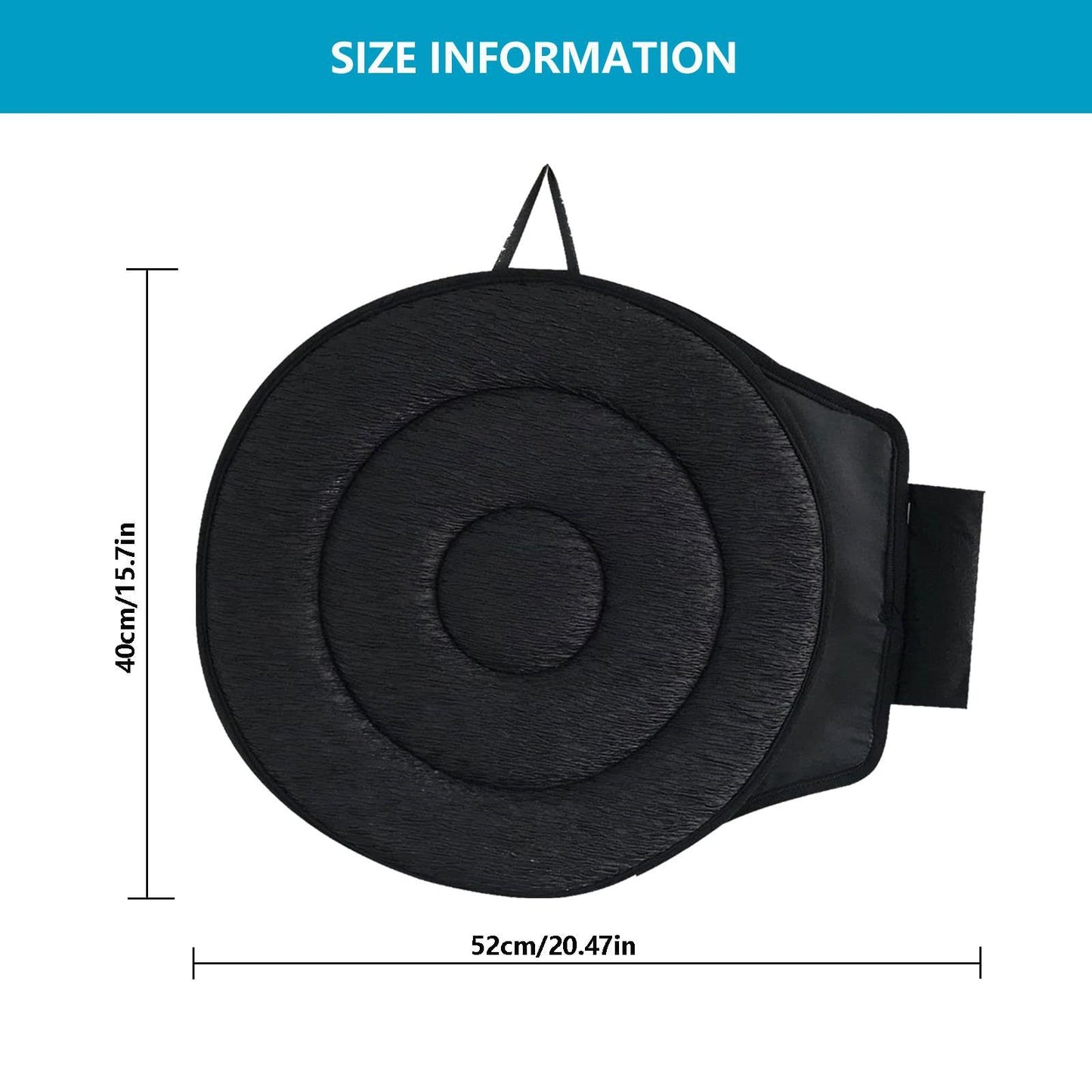 360-degree swivel car seat cushion — view 6