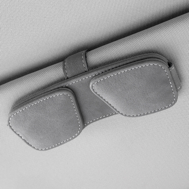 Car visor sunglasses holder — view 2